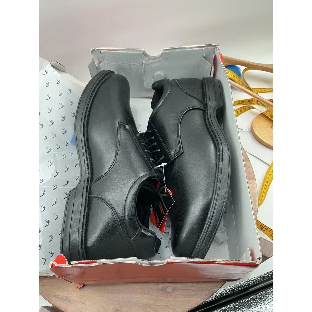 Deer‎ Stags Crown Mens Black Vega Oxford Dress Shoes Slip Resistant Size 13 M